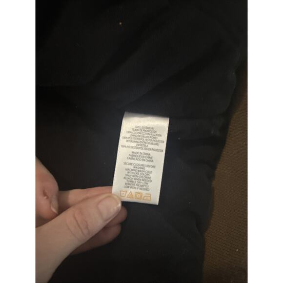 Wolverine Jacket Mens Large Brown Hooded Full Zip Quilted Lined Work Canvas - Picture 9 of 10